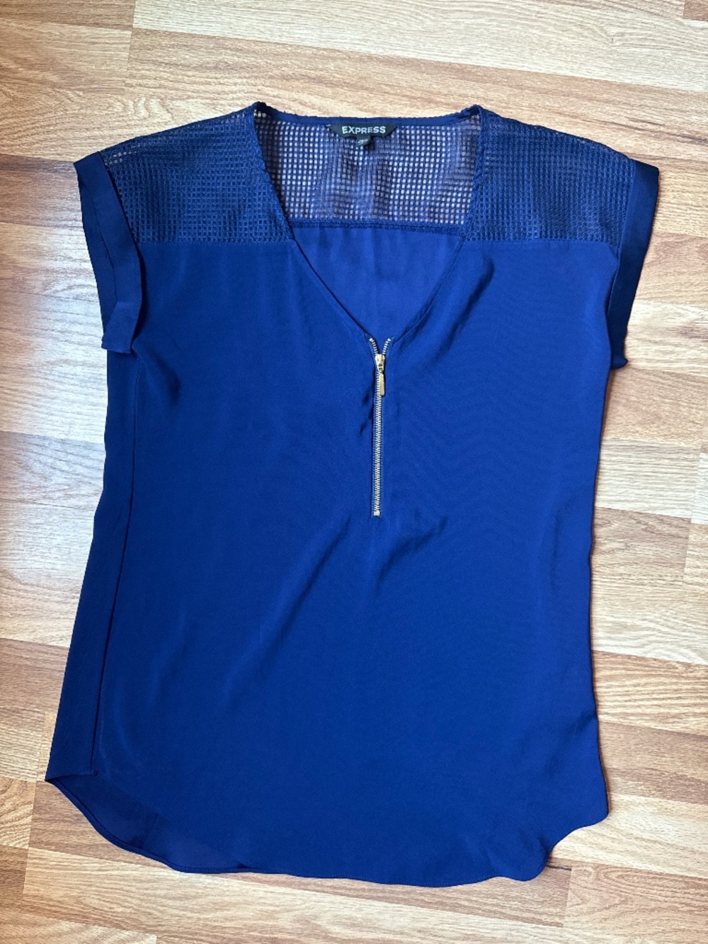 Women's blue dress top